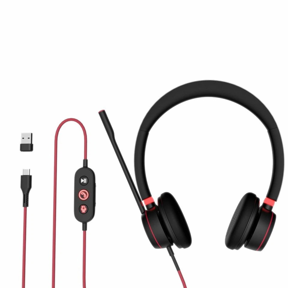 Wired Teams Headset Dual Ear Noise